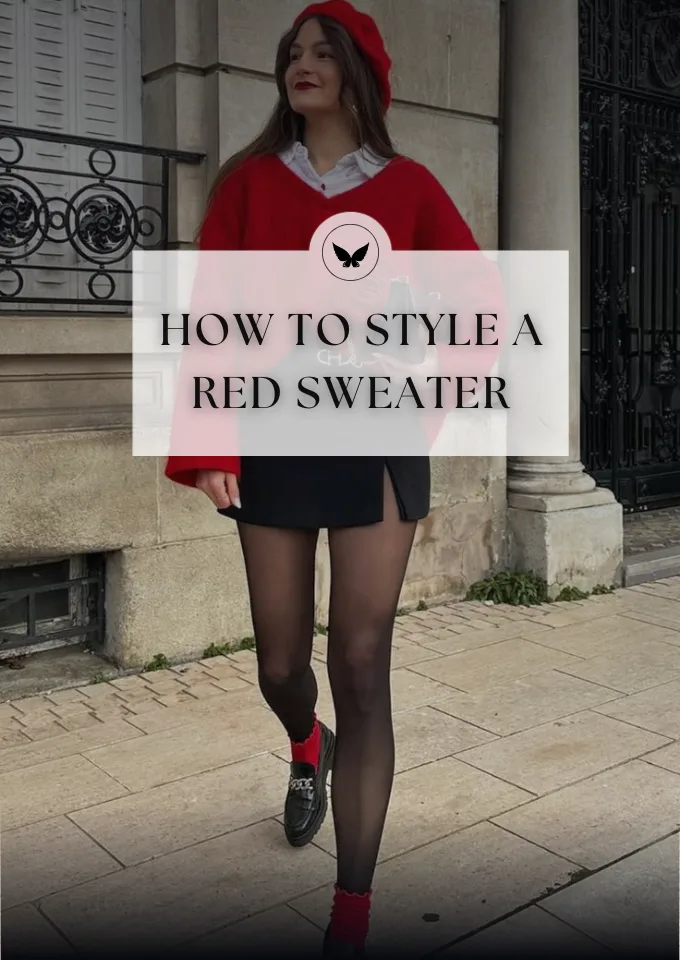 How to Style a Red Sweater How to Style a Red Sweater