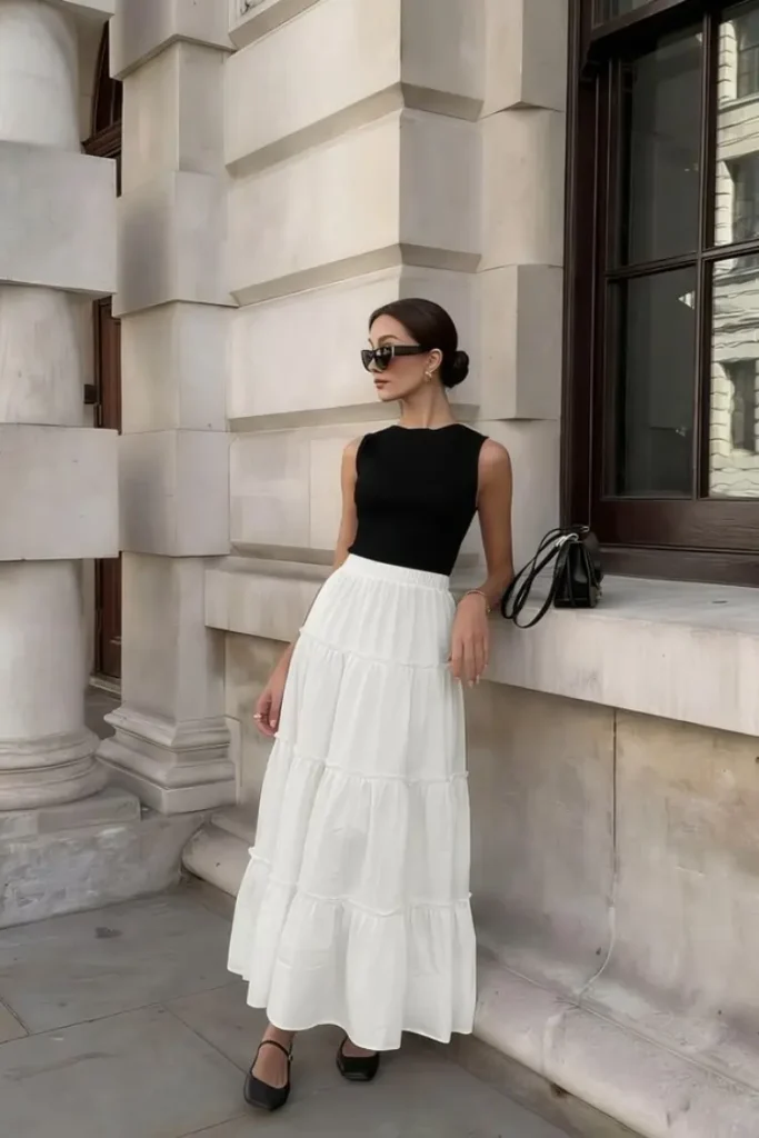 Why the White Maxi Skirt Is So Popular